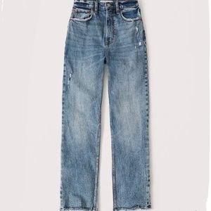 NWOT Abercrombie 90s ultra high rise straight jean